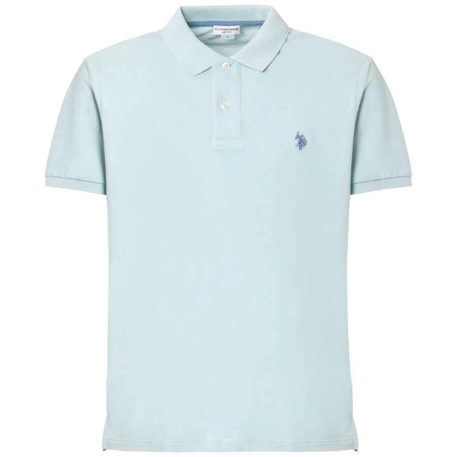 King polo shirt a maniche corte in cotone piquet da uomo U.S. Polo Assn | US43197036103